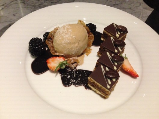 Opera Cake at the Bristol Hotel.